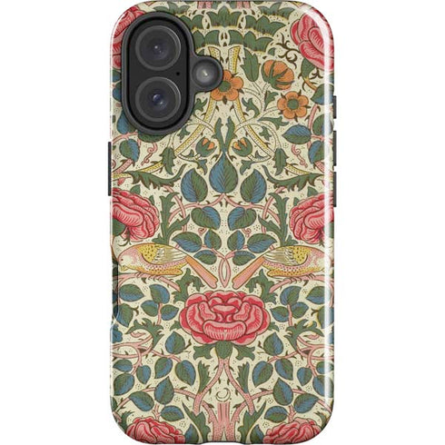 Rose by William Morris iPhone 16 Plus Impact Case